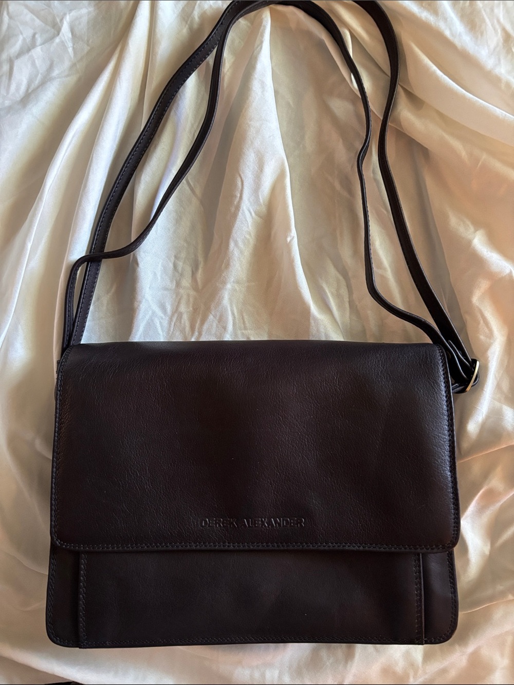Derek Alexander Genuine Leather Crossbody Organizer
